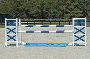 oxer jump with water hazard asa52