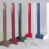 picket 5ft solid color jump standards pair in brown, burgundy, green, red, light grey, blue, and white